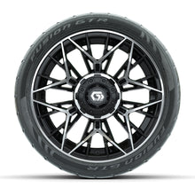 Load image into Gallery viewer, GTW 14″ Stellar Machined/Black Wheels &amp; 205/40-R14 Fusion GTR Tires – Set of 4 — additional view