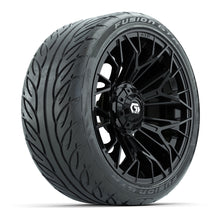 Load image into Gallery viewer, GTW 15″ Stellar Matte Black Wheels &amp; 215/40-R15 Fusion GTR Tires – Set of 4