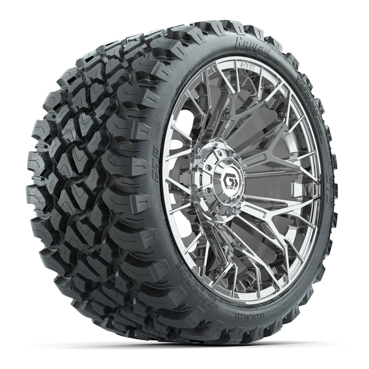 GTW 15″ Stellar Chrome Wheels & 23x10-R15 Nomad Tires – Set of 4