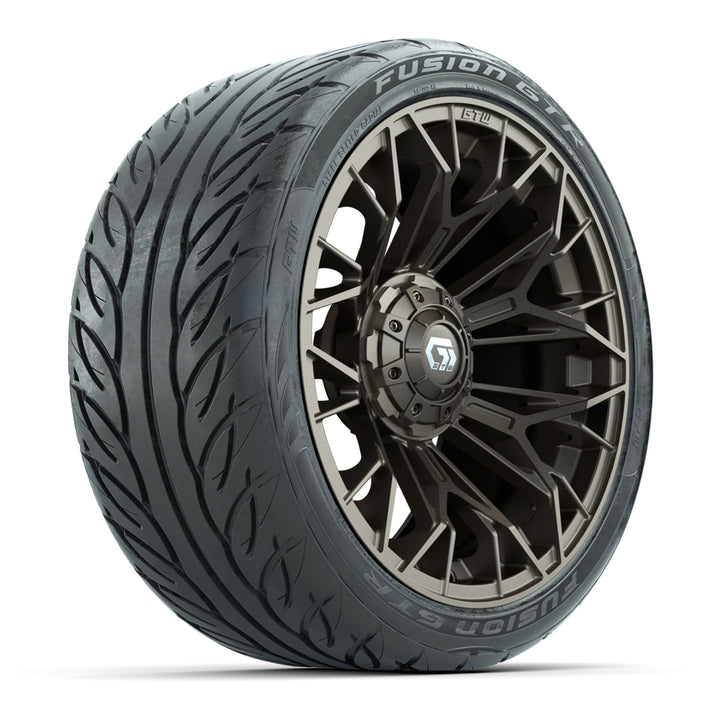 GTW 15″ Stellar Matte Bronze Wheels & 215/40-R15 Fusion GTR Tires – Set of 4