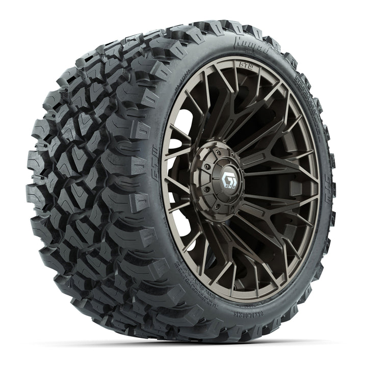 GTW 15″ Stellar Matte Bronze Wheels & 23x10-R15 Nomad Tires – Set of 4