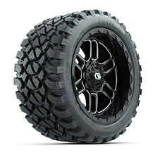 Load image into Gallery viewer, GTW 14″ Titan Machined/Black Wheels &amp; 23x10-R14 Nomad Tires – Set of 4