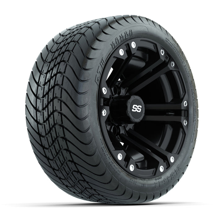 GTW 12″ Specter Matte Black Wheels & 215/35-12 Mamba Tires – Set of 4