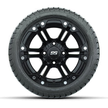 Load image into Gallery viewer, GTW 12″ Specter Matte Black Wheels &amp; 215/35-12 Mamba Tires – Set of 4 — additional view