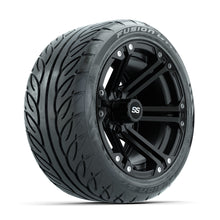 Load image into Gallery viewer, GTW 14″ Specter Matte Black Wheels &amp; 225/40-R14 Fusion GTR Tires – Set of 4