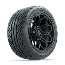 Load image into Gallery viewer, GTW 14″ Bravo Matte Black Wheels &amp; 225/40-R14 Fusion GTR Tires – Set of 4