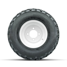 Load image into Gallery viewer, GTW 8″ Steel White 2:5 Offset Wheels &amp; 18x9.50-8 Rogue Tires – Set of 4 — additional view