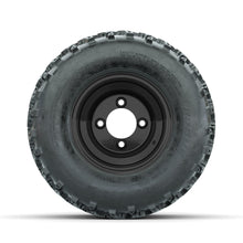 Load image into Gallery viewer, GTW 8″ Steel Gloss Black Wheels &amp; 18x9.50-8 Rogue Tires – Set of 4 — additional view