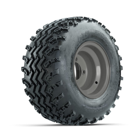 GTW 8″ Steel Club Car Grey Centered Wheels & 18x9.50-8 Rogue Tires – Set of 4