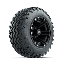 Load image into Gallery viewer, GTW 12″ Specter Matte Black Wheels &amp; 22x11.00-12 Rogue Tires – Set of 4