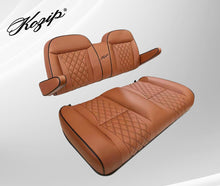 Load image into Gallery viewer, Side view of SGC KOZIP SCYM17 brown front seat cushions