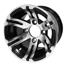 Load image into Gallery viewer, SGC 10″ Bulldog Machined/Black Wheel – Aluminum Alloy — SKU WH1004