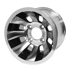 Load image into Gallery viewer, SGC 10″ Revolver Machined/Black Wheel – Aluminum Alloy — SKU WH1009