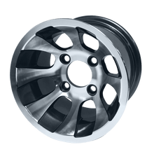 Load image into Gallery viewer, SGC 10″ Revolver Machined/Gunmetal Wheel – Aluminum Alloy — SKU WH1010