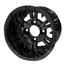 Load image into Gallery viewer, SGC 10″ Vampire Glossy Black Wheel – Aluminum Alloy — SKU WH1019