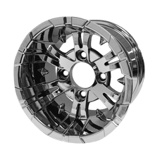 Load image into Gallery viewer, SGC 10″ Vampire Chrome Wheel – Aluminum Alloy — SKU WH1020