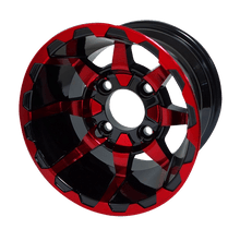 Load image into Gallery viewer, WH1026 – SGC 10" Vortex Red/Black Wheel - Aluminum Alloy — manufacturer photo