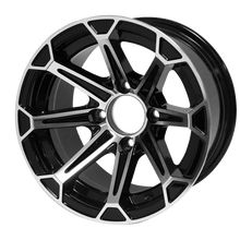 Load image into Gallery viewer, SGC 12″ Fang Machined/Black Wheel – Aluminum Alloy — SKU WH1204