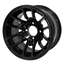 Load image into Gallery viewer, SGC 12" Lizard Glossy Black Wheel - Aluminum Alloy — Single Wheel