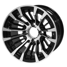 Load image into Gallery viewer, SGC 12" Matador Machined/Black Wheel - Aluminum Alloy — Single Wheel