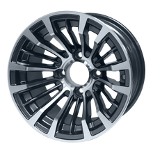 Load image into Gallery viewer, SGC 12″ Matador Machined/Gunmetal Wheel – Aluminum Alloy — SKU WH1219