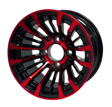 Load image into Gallery viewer, SGC 12″ Matador Red/Black Wheel – Aluminum Alloy — SKU WH1220