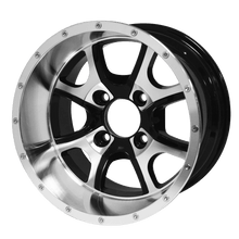 Load image into Gallery viewer, SGC 12" Predator Machined/Black Wheel - Aluminum Alloy — Single Wheel