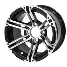 Load image into Gallery viewer, SGC 12″ Terminator Machined/Black Wheel – Aluminum Alloy — SKU WH1239
