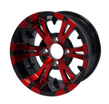 Load image into Gallery viewer, SGC 12" Vampire Red/Black Wheel - Aluminum Alloy — Single Wheel