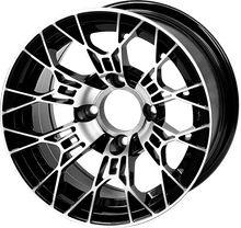 Load image into Gallery viewer, SGC 12″ Tarantula Machined/Black Wheel – Aluminum Alloy — SKU WH1275