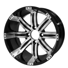 Load image into Gallery viewer, SGC 14″ Tempest Machined/Black Wheel – Aluminum Alloy — SKU WH1406