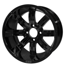 Load image into Gallery viewer, SGC 14″ Tempest Glossy Black Wheel – Aluminum Alloy — SKU WH1407