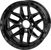 Load image into Gallery viewer, SGC 14″ Glossy Black Widow Wheel – Aluminum Alloy — SKU WH1430