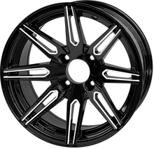 Load image into Gallery viewer, SGC 14″ Lynx Machined Black Wheel – Aluminum Alloy — SKU WH1438
