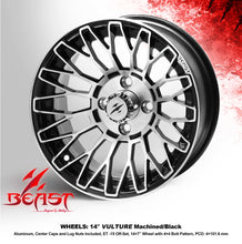Load image into Gallery viewer, SGC 14″ Vulture Machined Black – Aluminum Alloy — SKU WH1465
