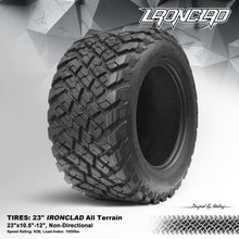 Load image into Gallery viewer, STEELENG Ironclad 23x10.5-12 non-directional all terrain golf cart tire