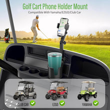 Load image into Gallery viewer, Universal Golf Cart Phone Holder with Cup Holder 360° Rotation