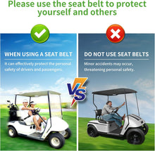 Load image into Gallery viewer, Universal Golf Cart Seat Belts &amp; Bracket Kit – 2PCS Retractable Belts for EZGO, Yamaha, Club Car