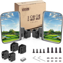 Load image into Gallery viewer, Universal Golf Cart Side Mirrors with Blind Spot Mirror – No Drilling Required