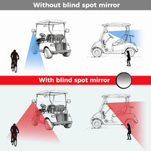 Load image into Gallery viewer, Universal Golf Cart Side Mirrors with Blind Spot Mirror – No Drilling Required