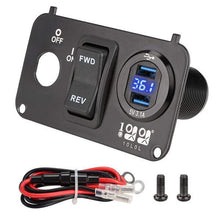 Load image into Gallery viewer, USB Port for Golf Cart with Digital Voltmeter and Forward/Reverse Switch