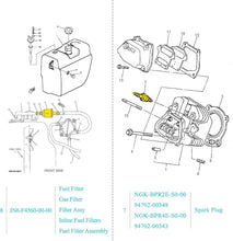 Load image into Gallery viewer, Yamaha Golf Cart Tune Up Kit for G16-G22 G29 Drive Gas 1996-up Engines